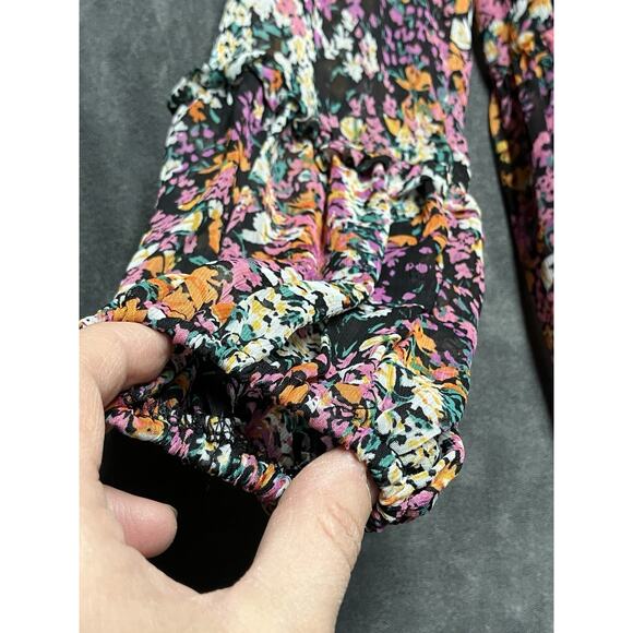 Vince Camuto Dress Woman’s Sz XS Multicolor Floral Lightweight Three Tier Mini - Picture 10 of 13